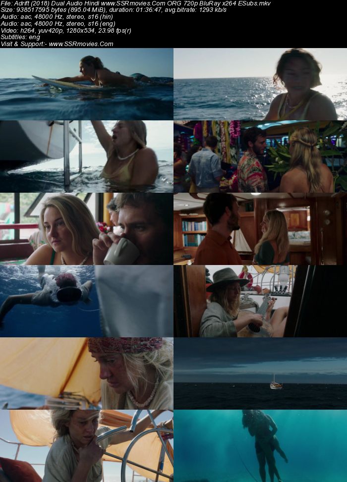 Adrift (2018) Dual Audio Hindi 720p BluRay x264 900MB Full Movie Download