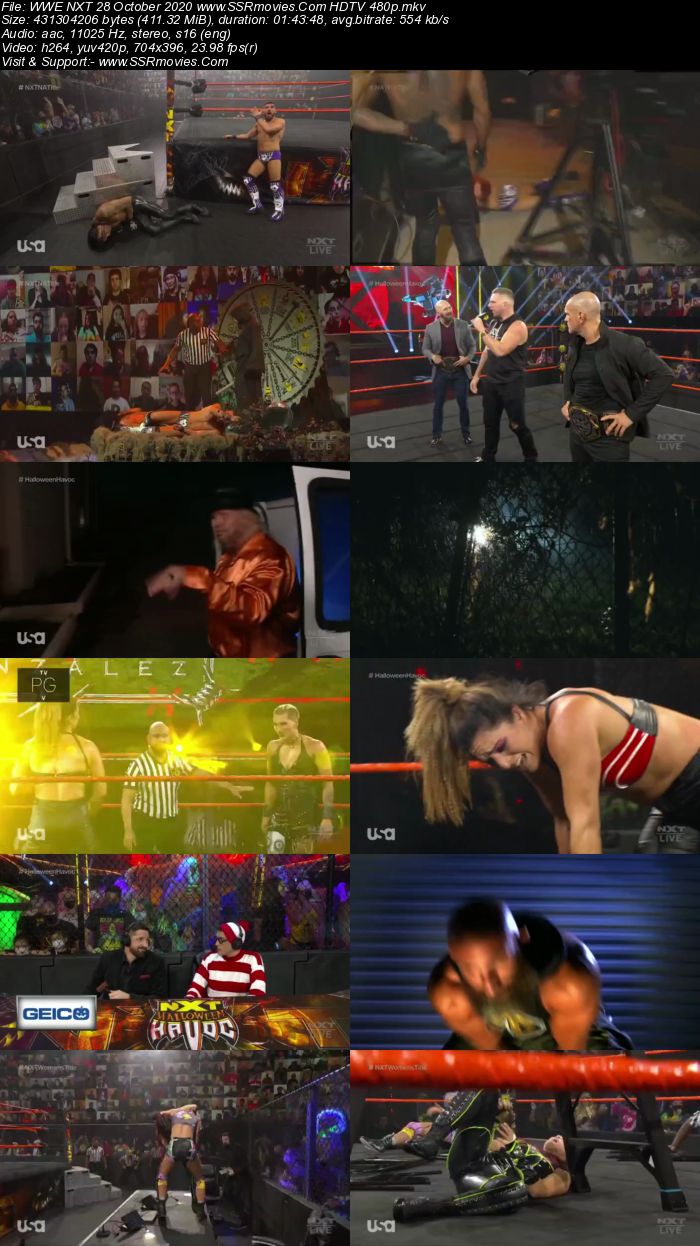 WWE NXT 28 October 2020 HDTV 480p Full Show Download