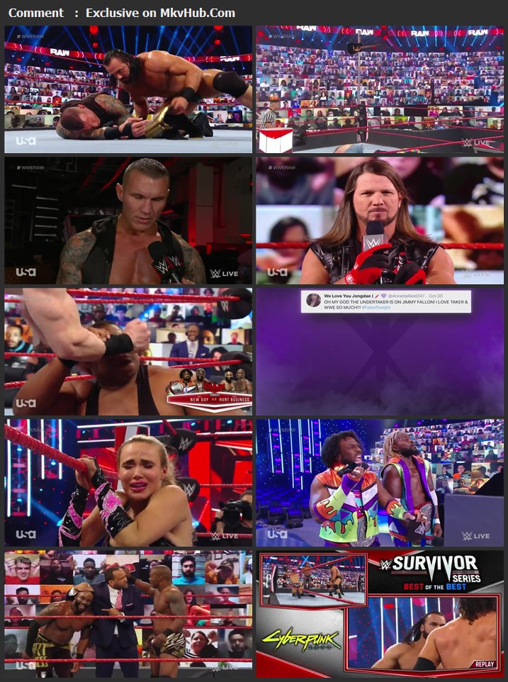 WWE Monday Night RAW 02 November 2020 720p HDTV x264 1.1GB Download