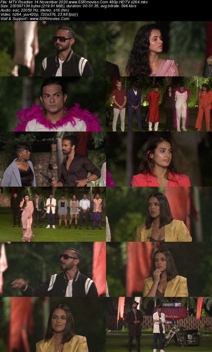 MTV Roadies 14 November 2020 480p 720p HDTV x264 200MB Download