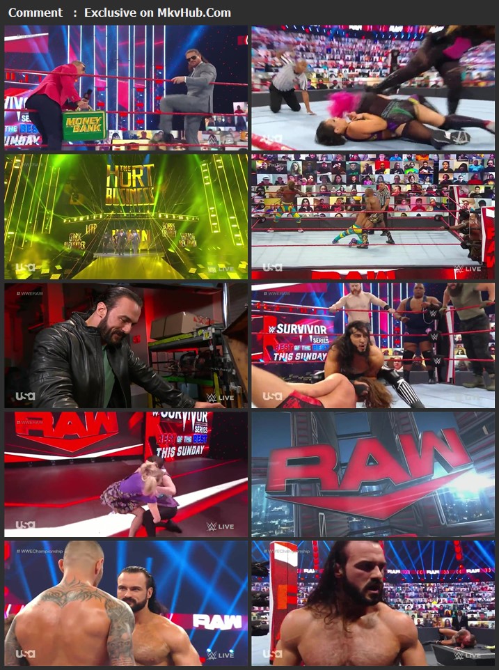 WWE Monday Night RAW 16 November 2020 720p HDTV x264 1.1GB Download