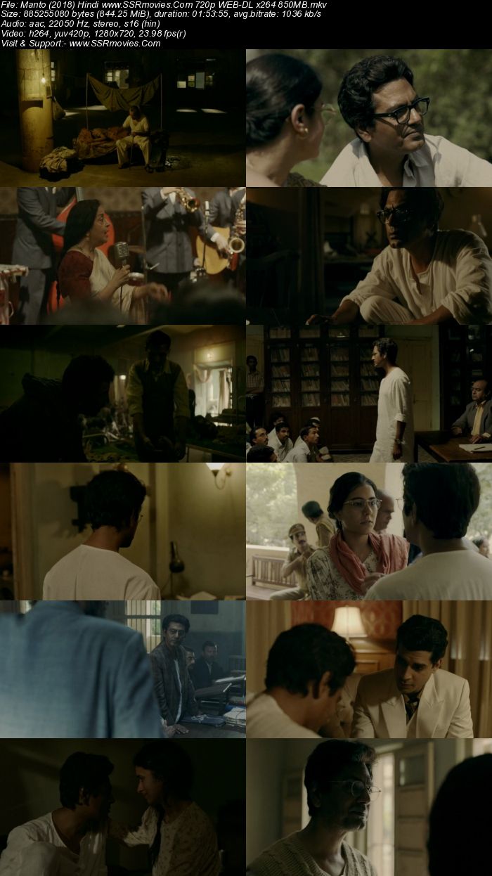 Manto (2018) Hindi 720p WEB-DL x264 850MB Full Movie Download