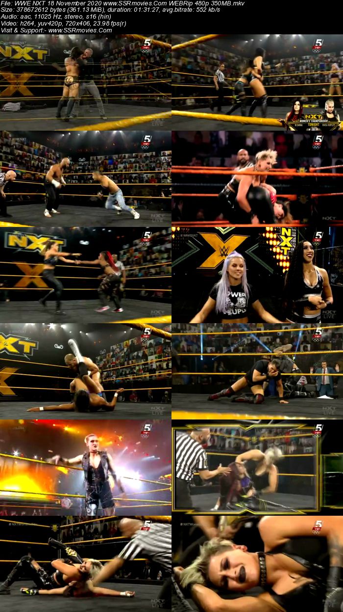 WWE NXT 18 November 2020 HDTV 480p Full Show Download