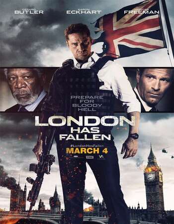 London Has Fallen (2016) Dual Audio Hindi 480p BluRay 300MB ESubs Full Movie Download