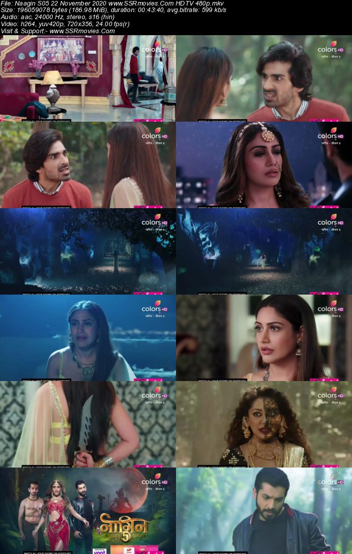 Naagin S05 22 November 2020 HDTV 480p 720p 200MB Download