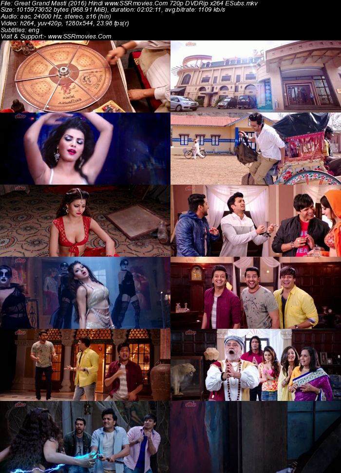 Great Grand Masti (2016) Hindi 480p DVDRip 350MB ESubs Full Movie Download