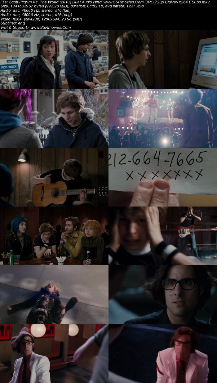 Scott Pilgrim vs. the World (2010) Dual Audio Hindi 720p BluRay x264 950MB Full Movie Download