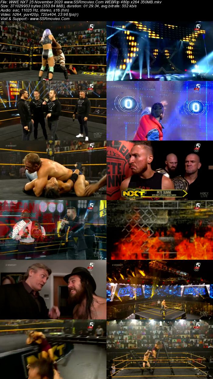 WWE NXT 25 November 2020 HDTV 480p Full Show Download