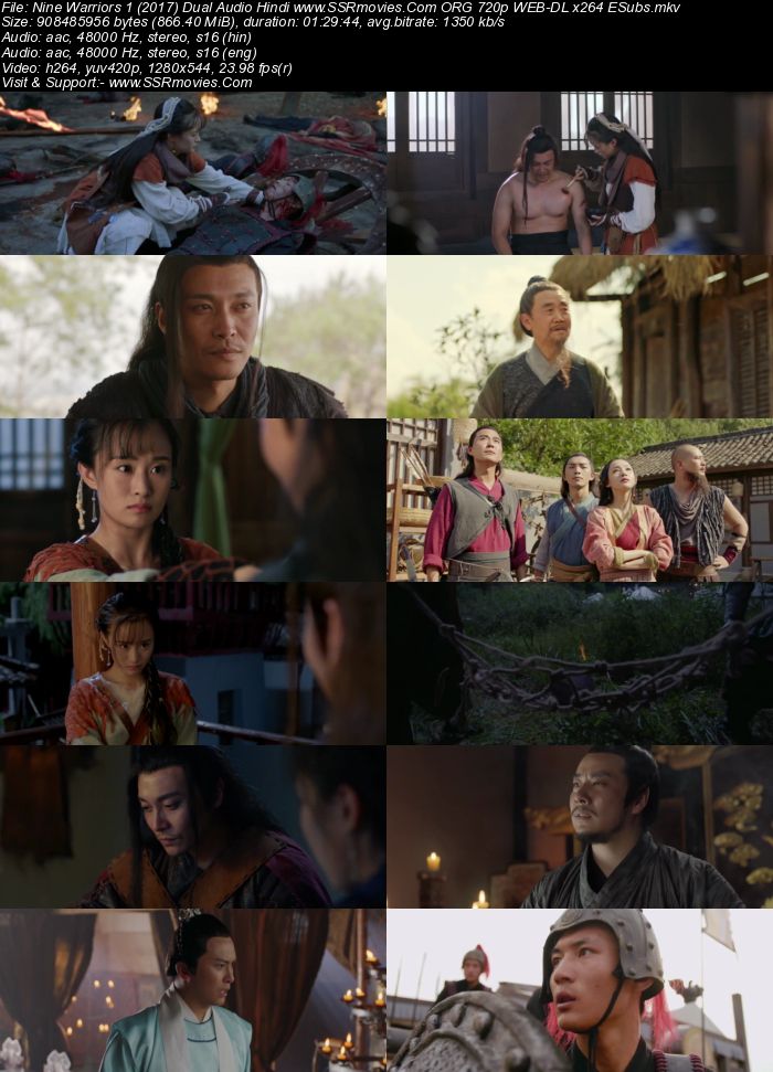 Nine Warriors 1 (2017) Dual Audio Hindi 720p WEB-DL x264 850MB Movie Download