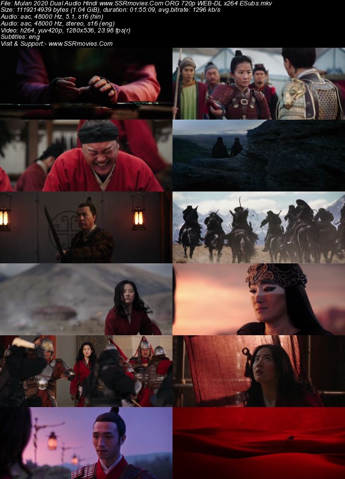 Mulan (2020) Dual Audio Hindi ORG 1080p WEB-DL x264 1.8GB ESubs Full Movie Download