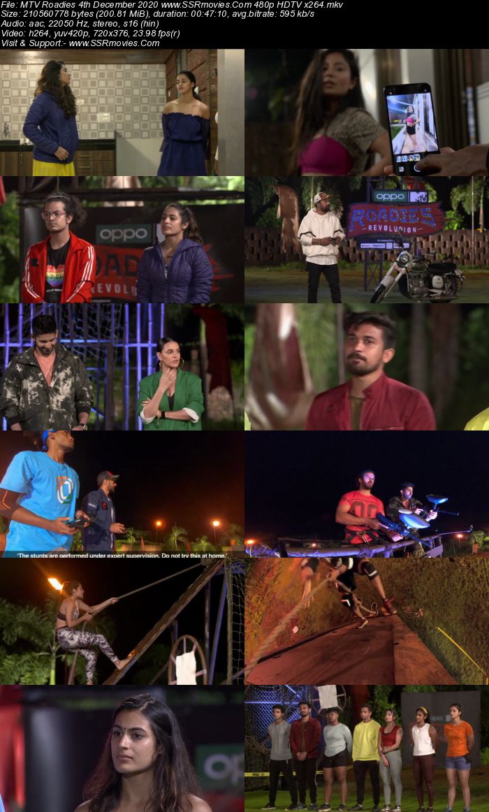 MTV Roadies 5th December 2020 480p 720p HDTV x264 200MB Download