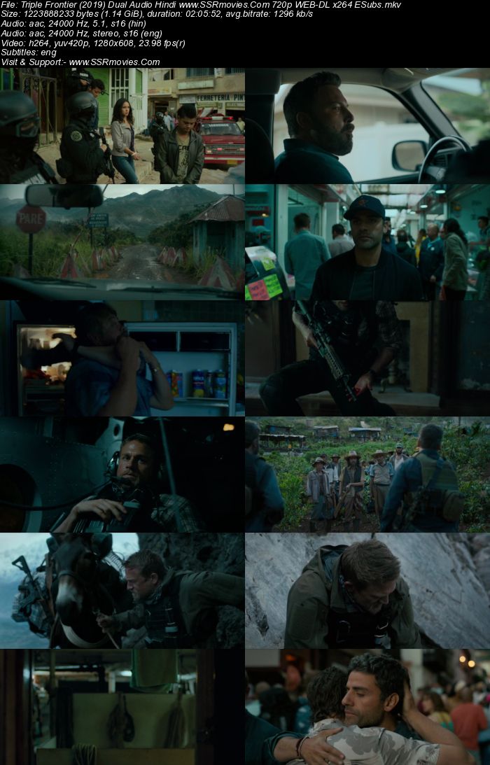 Triple Frontier (2019) Dual Audio Hindi 480p WEB-DL x264 400MB ESubs Full Movie Download