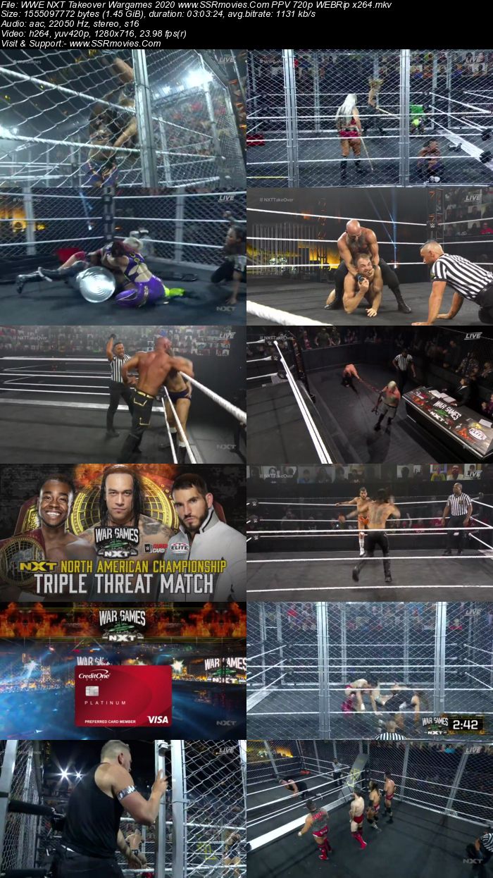 NXT TakeOver WarGames 2020 PPV 480p 720p WEBRip x264 1.4GB Download