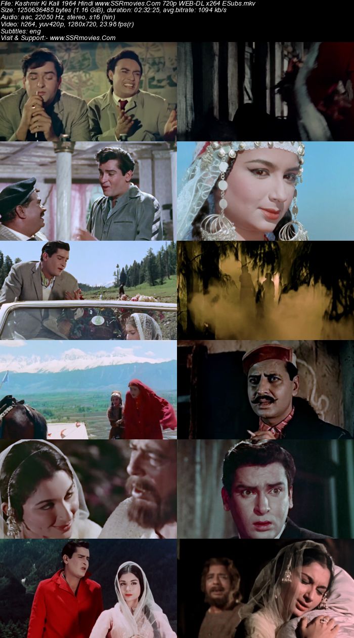 Kashmir Ki Kali (1964) Hindi 480p WEB-DL x264 450MB ESubs Full Movie Download