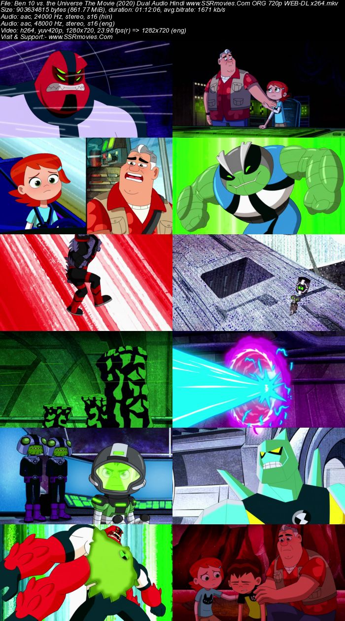 Ben 10 vs. the Universe: The Movie (2020) Dual Audio Hindi 720p WEB-DL x264 850MB Full Movie Download