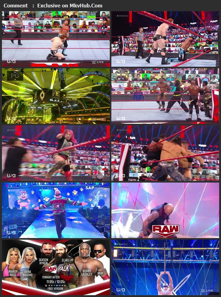 WWE Monday Night RAW 14 December 2020 720p HDTV x264 1.1GB Download