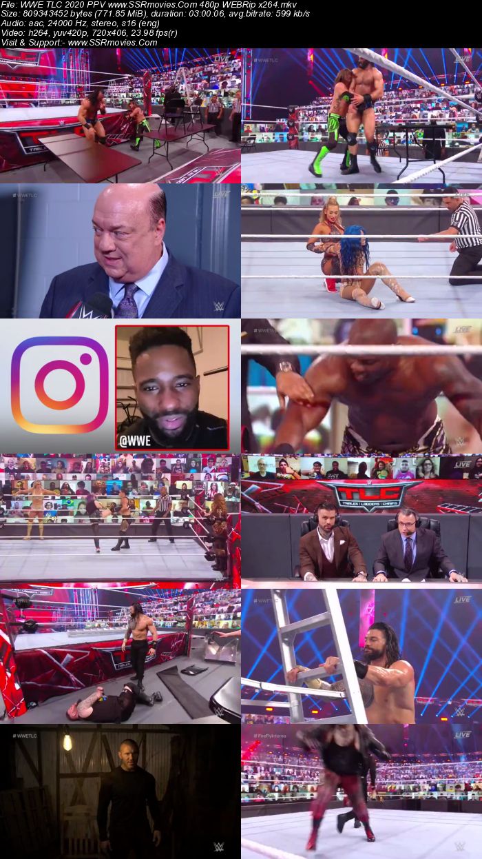WWE TLC 2020 PPV 480p 720p WEBRip Full Show Download HD