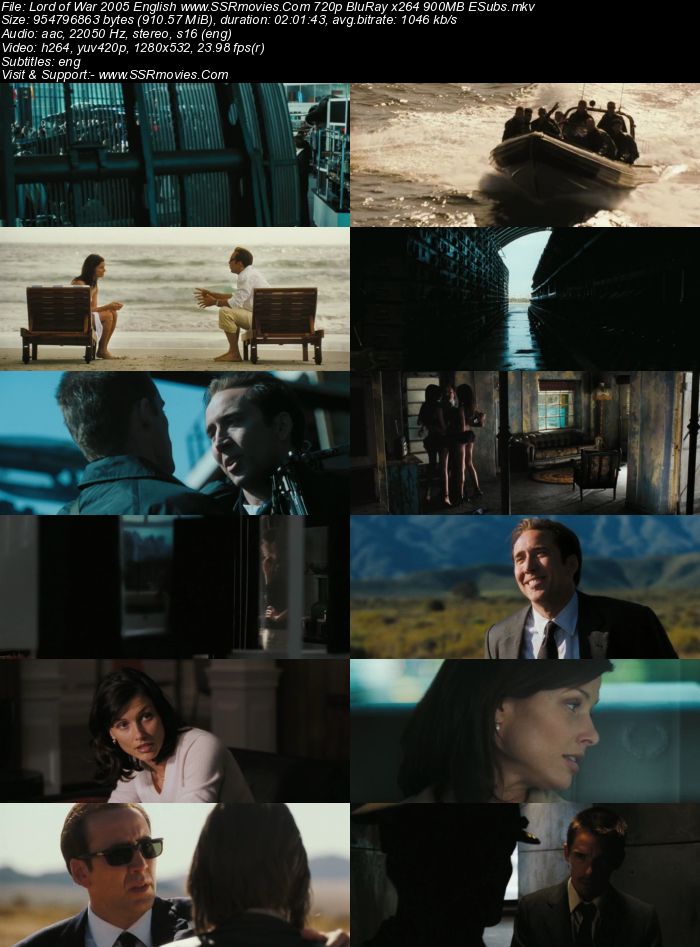 Lord of War (2005) English 480p BluRay x264 350MB ESubs Full Movie Download