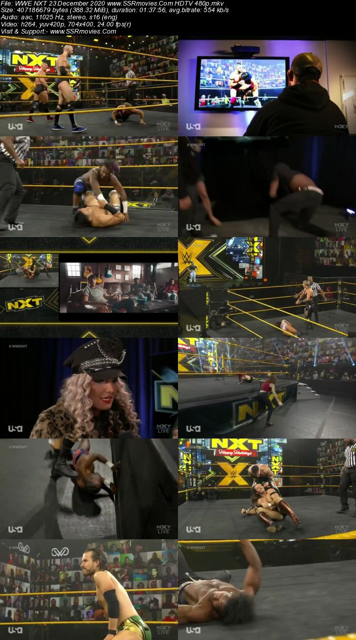 WWE NXT 23 December 2020 HDTV 480p Full Show Download