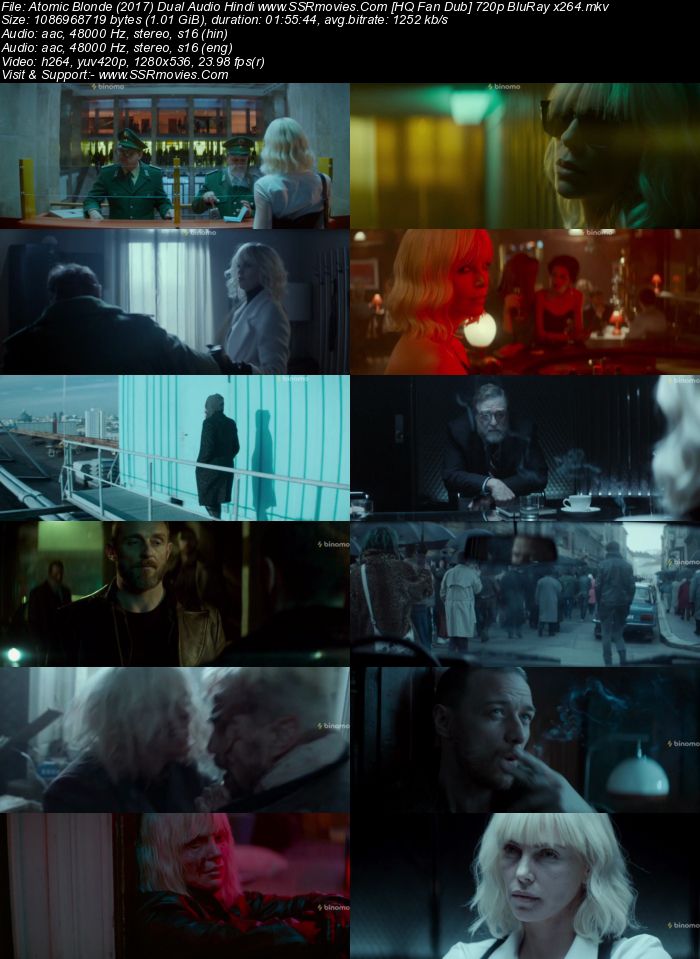 Atomic Blonde (2017) Dual Audio Hindi [HQ Fan Dub] 480p BluRay 400MB Full Movie Download