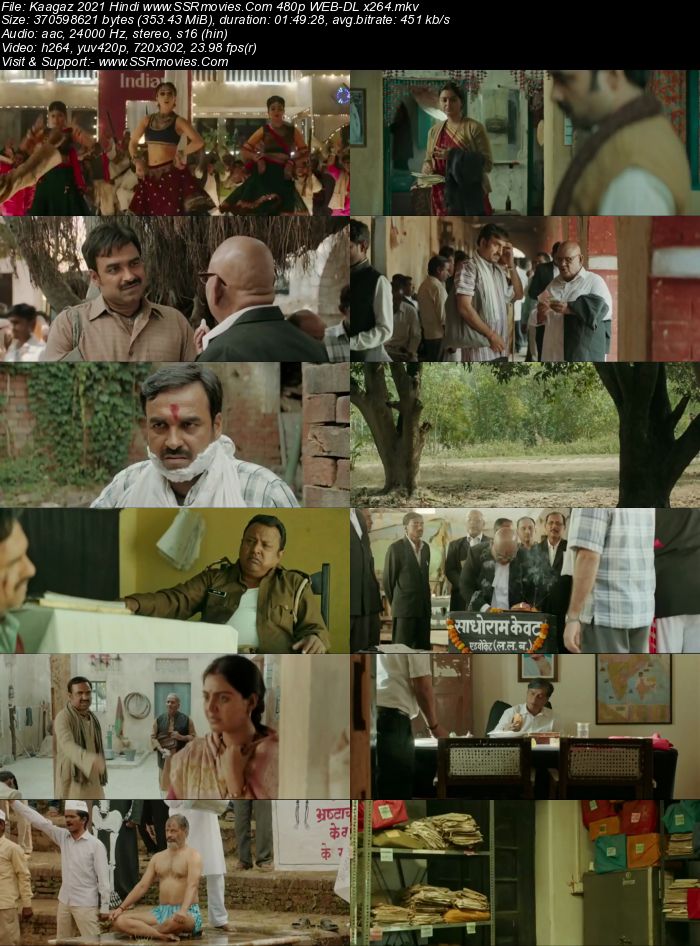 Kaagaz (2021) Hindi 480p WEB-DL x264 350MB Full Movie Download