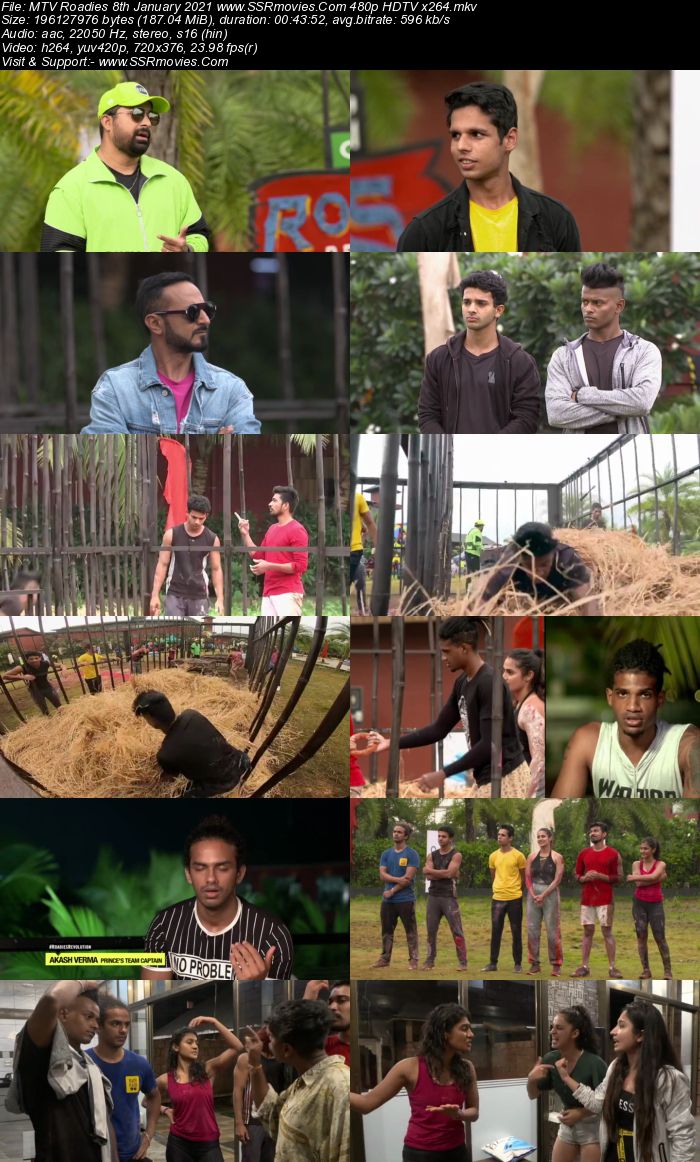 MTV Roadies 9th January 2021 480p 720p HDTV x264 200MB Download