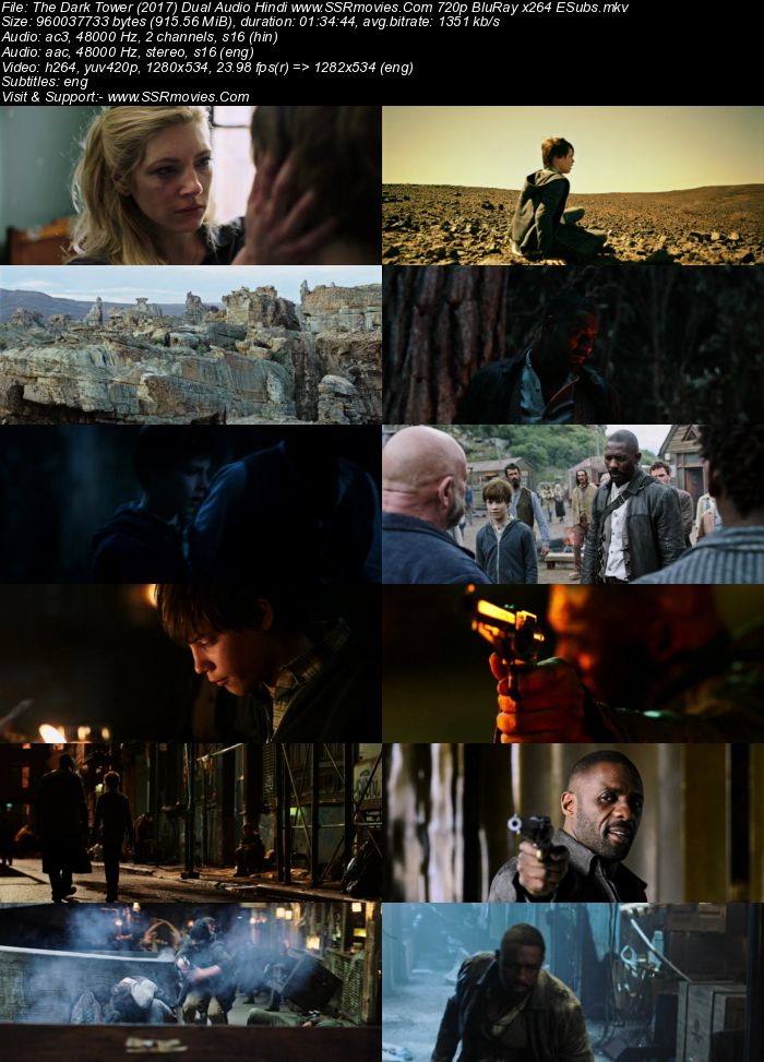 The Dark Tower (2017) Dual Audio Hindi 480p BluRay 300MB ESubs Full Movie Download