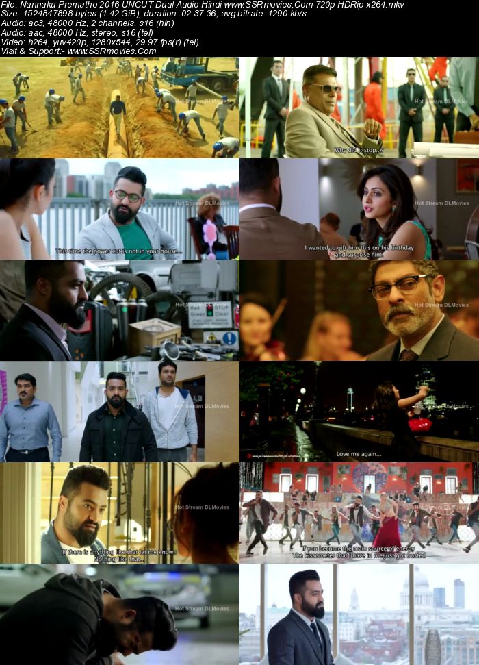 Nannaku Prematho (2016) Dual Audio Hindi 720p HDRip x264 1.4GB Full Movie Download