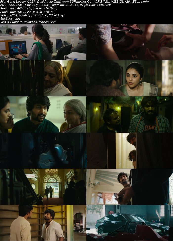 Gang Leader (2019) Dual Audio Tamil 720p WEB-DL x264 1.2GB ESubs Full Movie Download