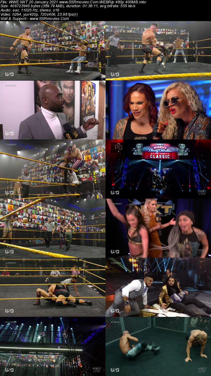 WWE NXT 20th January 2021 HDTV 480p Full Show Download