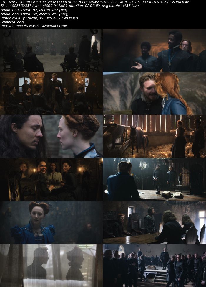 Mary Queen of Scots (2018) Dual Audio Hindi 720p BluRay x264 1GB Full Movie Download