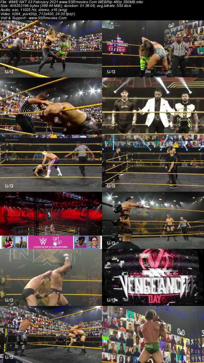 WWE NXT 3rd February 2021 HDTV 480p Full Show Download