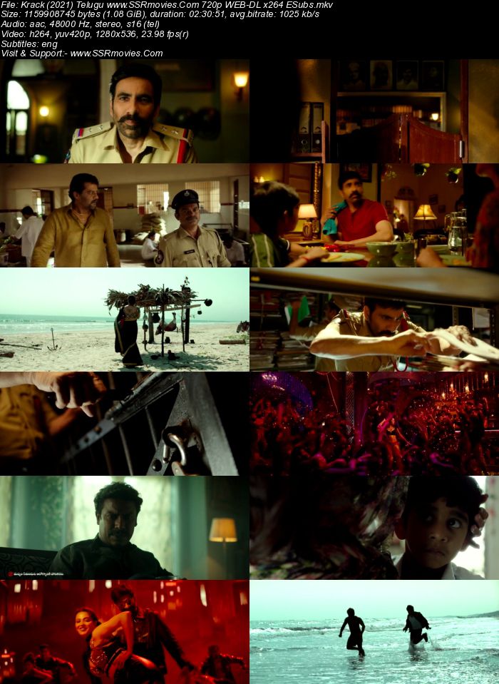 Krack (2021) Telugu 480p WEB-DL x264 450MB ESubs Full Movie Download