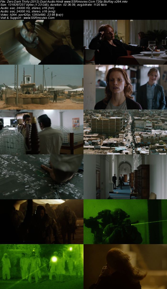 Zero Dark Thirty (2012) Dual Audio Hindi 480p BluRay x264 500MB ESubs Full Movie Download