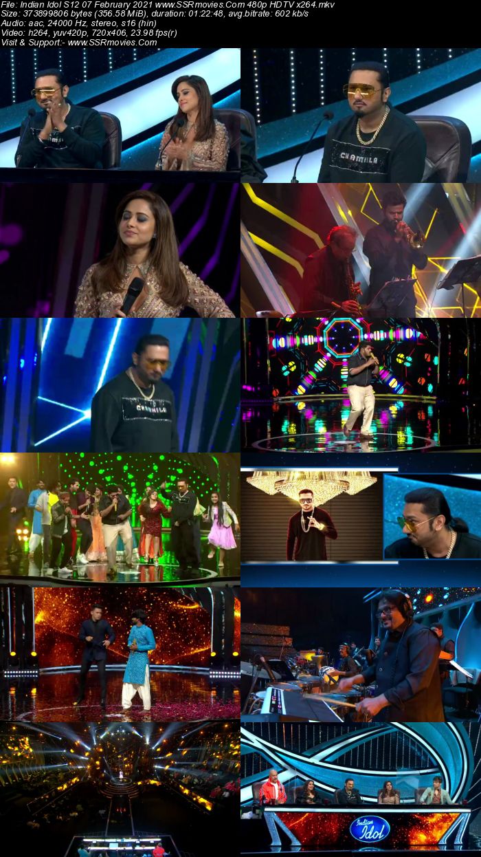 Indian Idol S12 7th February 2021 480p 720p HDTV x264 300MB Download