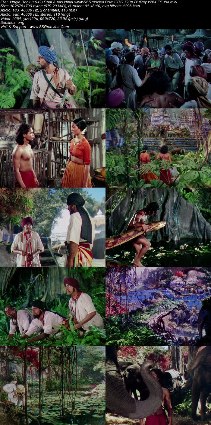 The Jungle Book (1942) Dual Audio Hindi 480p BluRay 350MB ESubs Full Movie Download