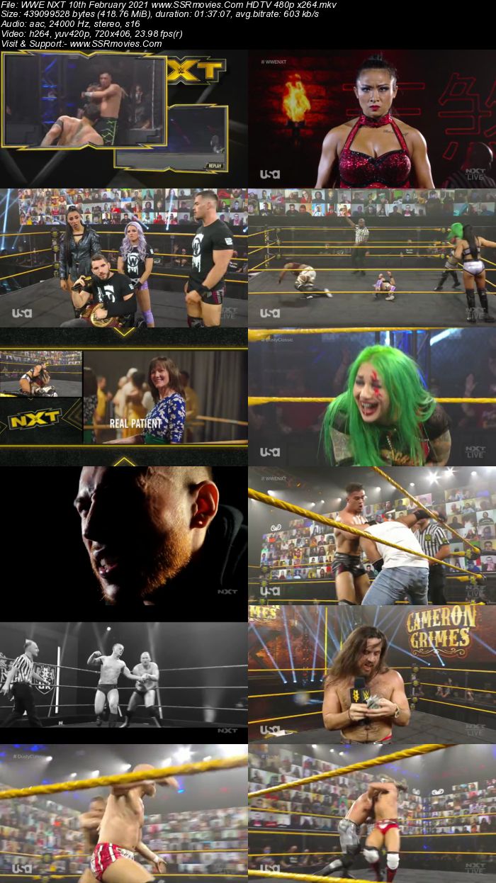 WWE NXT 10th February 2021 HDTV 480p Full Show Download