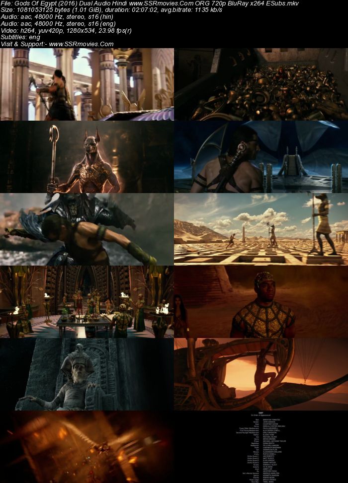 Gods of Egypt (2016) Dual Audio Hindi 480p BluRay x264 400MB ESubs Full Movie Download