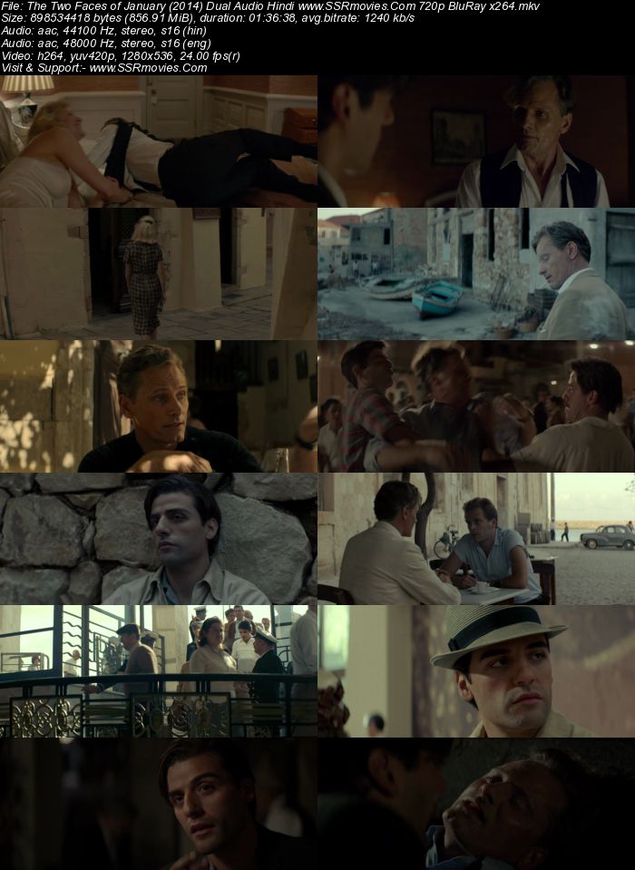 The Two Faces of January (2014) Dual Audio Hindi 480p BluRay 350MB Full Movie Download