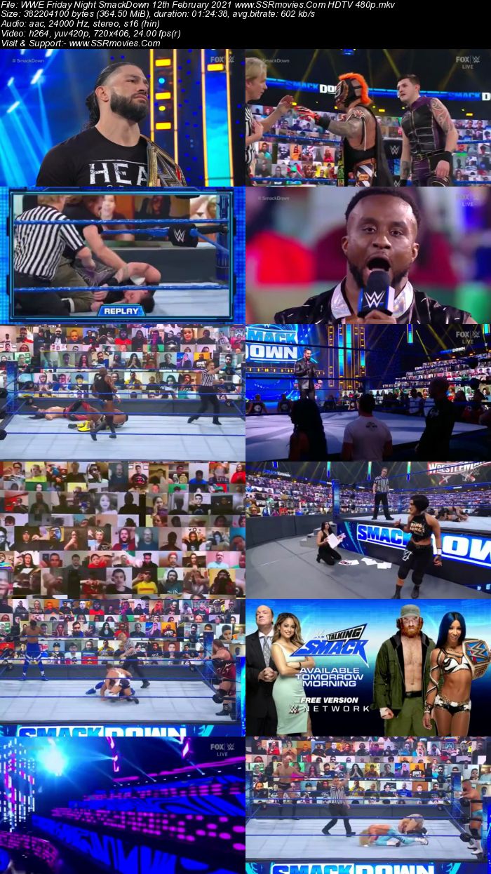 WWE Friday Night SmackDown 12th February 2021 Full Show Download