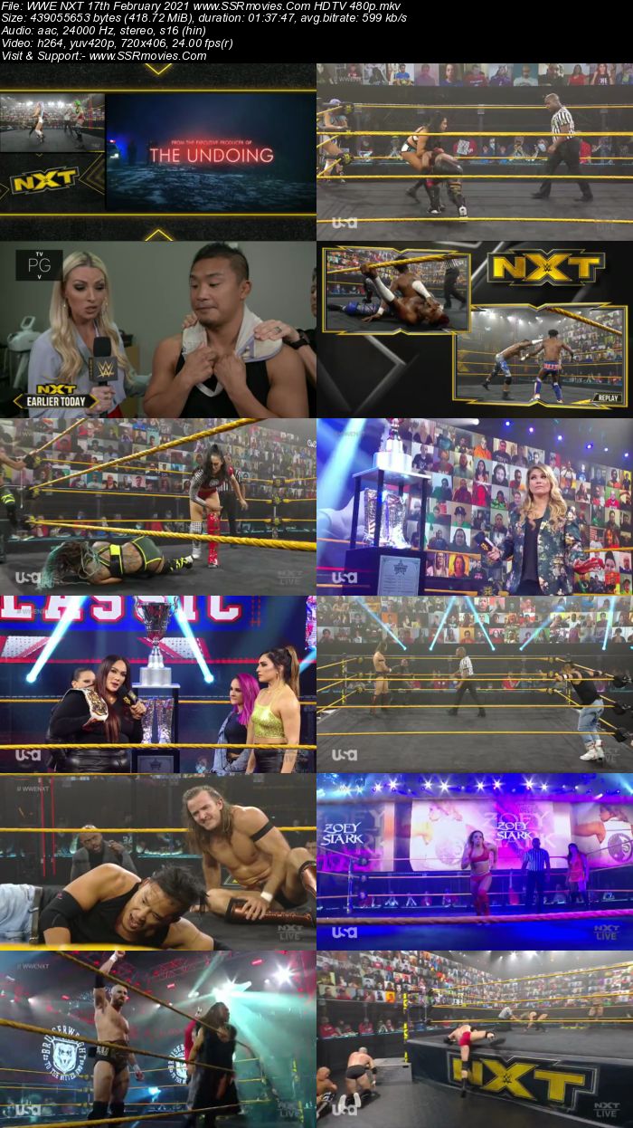 WWE NXT 17th February 2021 HDTV 480p Full Show Download