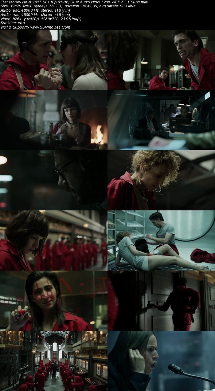 Money Heist 2017 S01 Complete Dual Audio Hindi 720p 480p WEB-DL ESubs Download