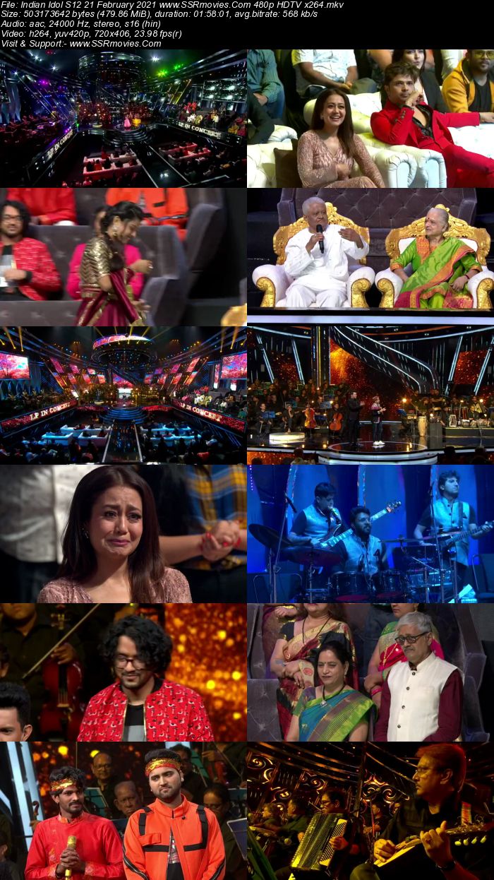 Indian Idol S12 21st February 2021 480p 720p HDTV x264 300MB Download