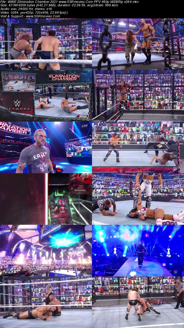 WWE Elimination Chamber 2021 PPV 720p 480p WEBRip x264 Download