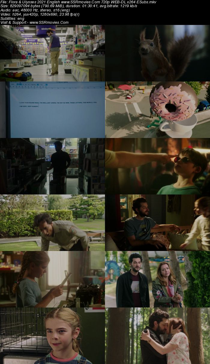 Flora & Ulysses (2021) English 480p WEB-DL x264 300MB ESubs