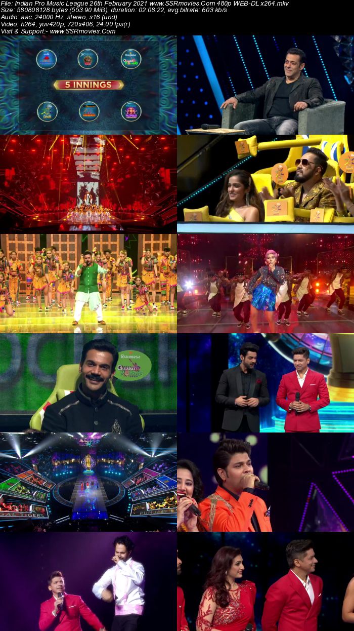 Indian Pro Music League 26th February 2021 480p 720p WEB-DL 550MB Download