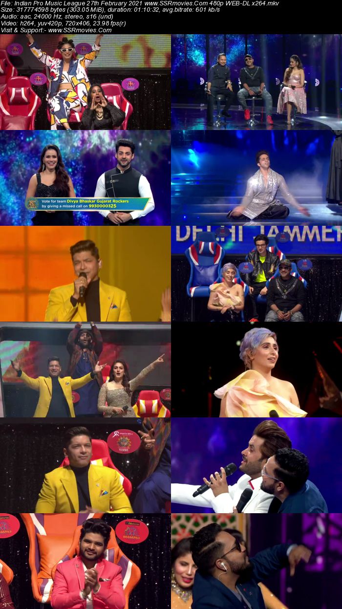 Indian Pro Music League 27th February 2021 480p 720p WEB-DL 550MB Download