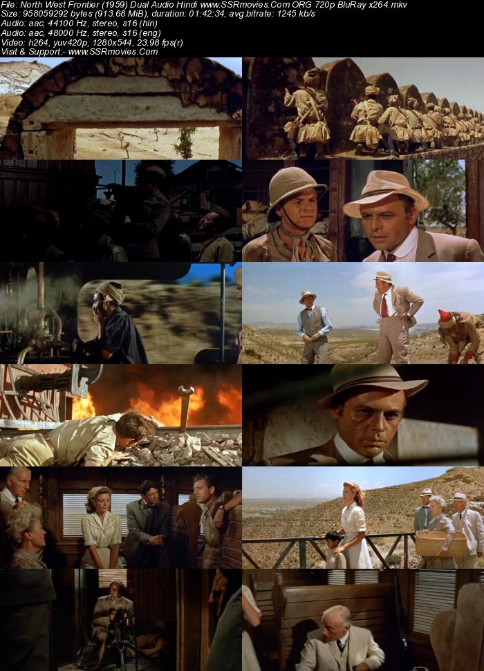 North West Frontier (1959) Dual Audio Hindi 480p BluRay x264 350MB Full Movie Download