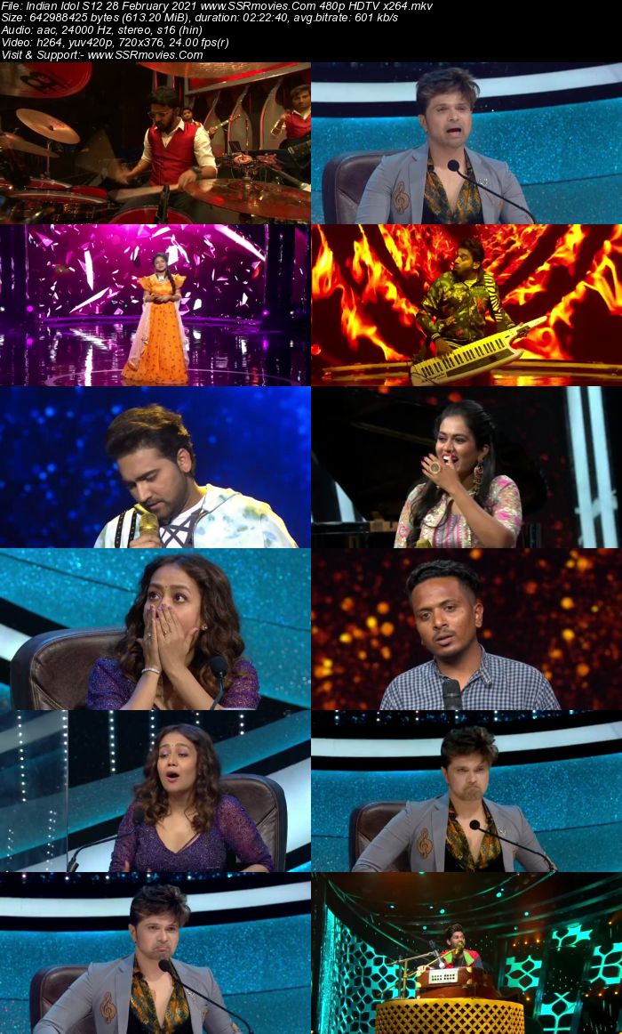 Indian Idol S12 28 February 2021 480p 720p HDTV x264 300MB Download