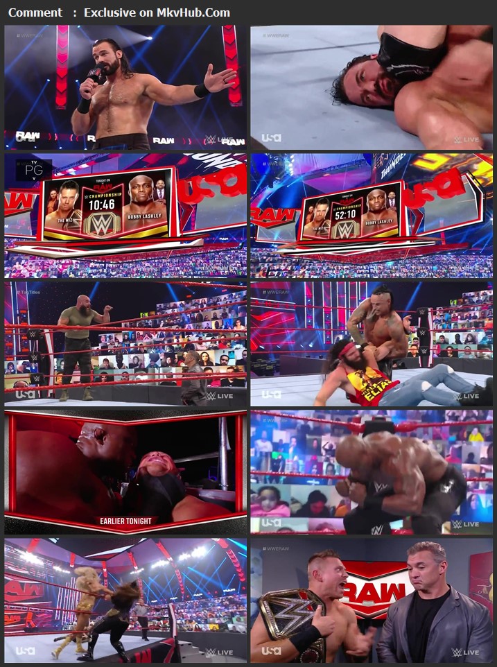 WWE Monday Night Raw 1 March 2021 WEBRip 720p x264 1.1GB Download